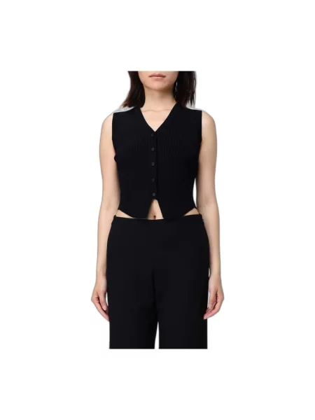 Dzianinowa kamizelka Armani Exchange czarna
