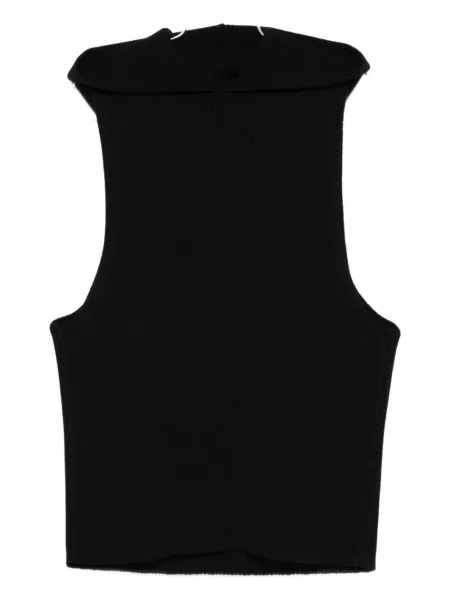 Vestă Rick Owens cu glugă negru