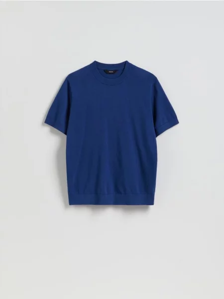 Reserved Pulover cu mâneci scurte albastru