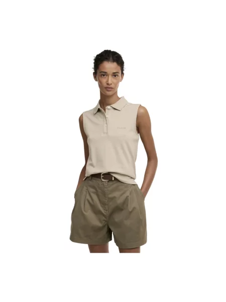 Top Barbour bez rękawów beżowy