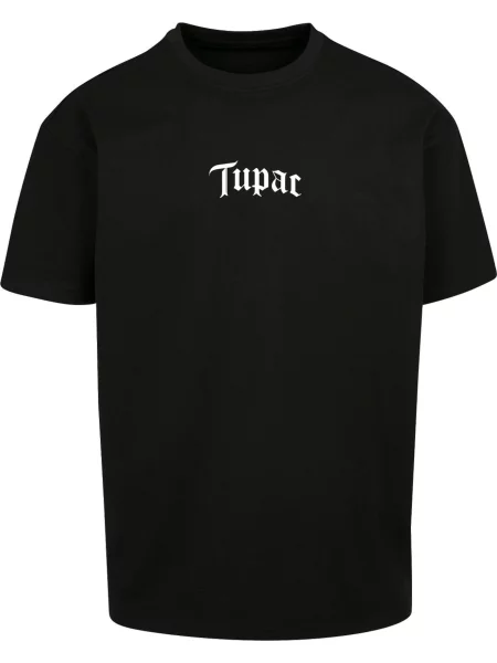 Merchcode Póló Tupac szürke / fekete fehér