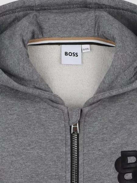 Детский свитер Boss серый