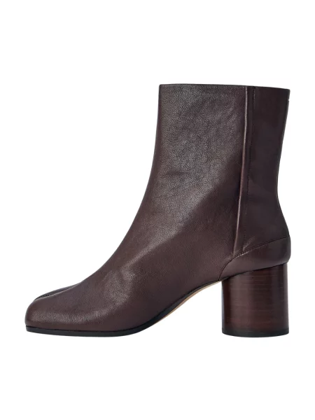 Botki Maison Margiela skórzane brązowe