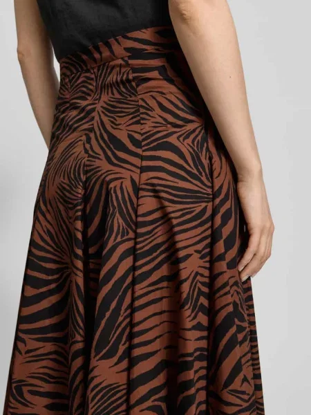 Rozkloszowana spódnica midi z czystej bawełny model PANTEON' Max Mara Studio