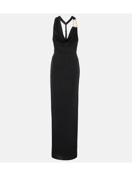 Rochie Rebecca Vallance cu gât halter negru