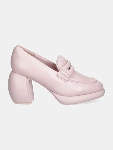 Δερμάτινα γοβάκια Clarks Originals CUR Loafer 1 ροζ