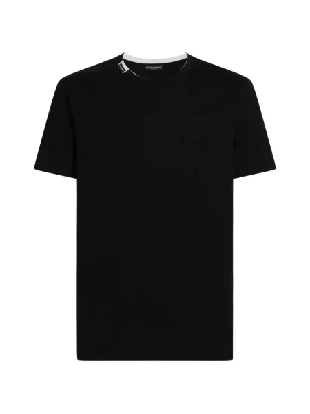 Tricou Dolce & Gabbana din jerseu negru