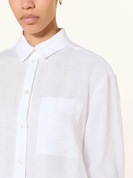 Mm By Max Mara Košile Filo Z Lnu bílá