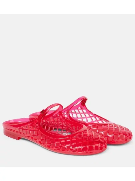 Papuci tip mules Tory Burch roșu