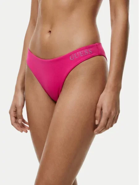 GUESS Bikinové nohavičky VIOLET neónovo ružová