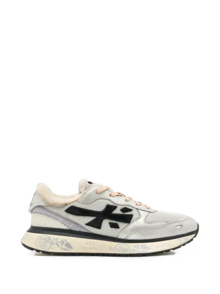 Sneakerși Premiata din piele de oaie gri