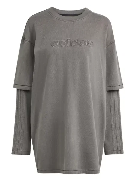 Aksamitne sneakersy Adidas Samba szare