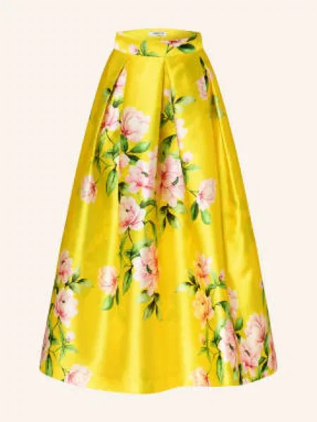 Lunatica Milano Satynowa Spódnica gelb żółta