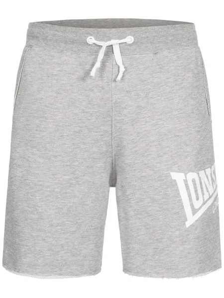 LONSDALE Hlače Polbathic pegasto siva bela