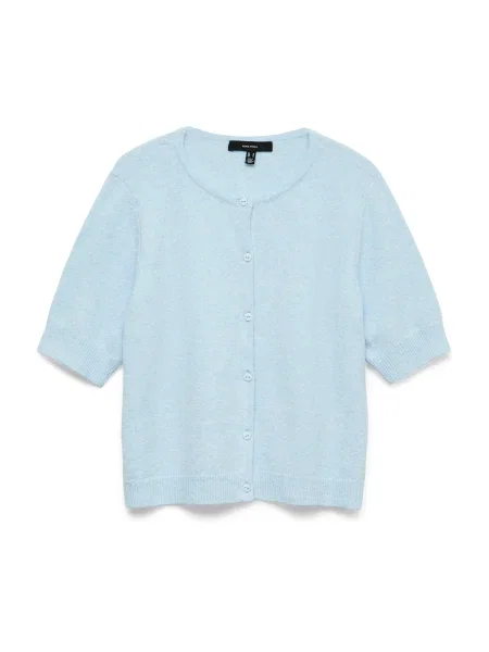 VERO MODA Geacă tricotată VMDoffy deschis albastru