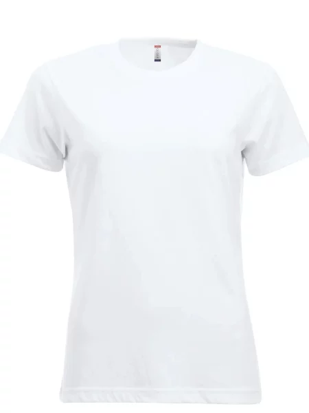 Clique New Classic-T – Klasyczny t-shirt z ringspun cotton – white biała