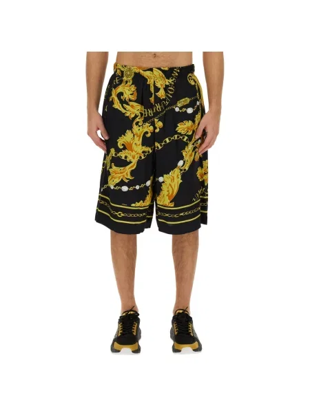 Szorty jeansowe Versace Jeans Couture czarne