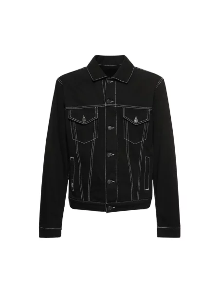 Kurtka jeansowa Msgm czarna
