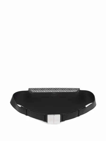 Curea Burberry cu imagine negru