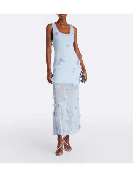 Rochie Simkhai cu model floral albastru