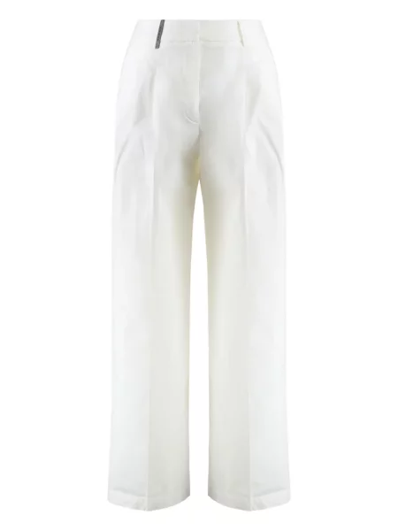 Pantaloni Peserico alb
