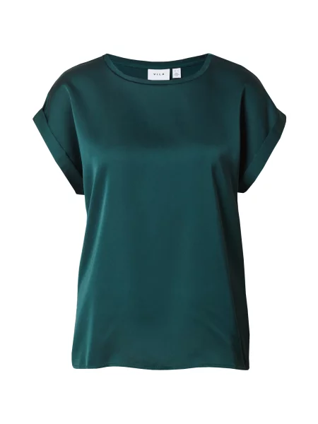 VILA Tricou VIELLETTE închis verde