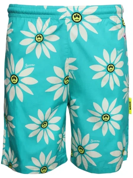 Pantaloni scurți Barrow din poplin albastru