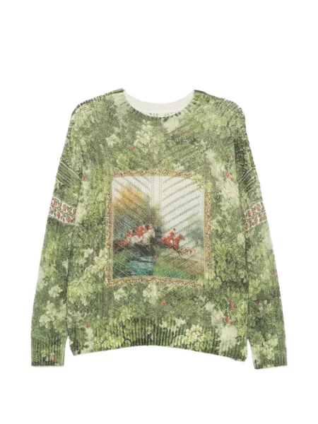 Pulover Jei's cu imagine verde