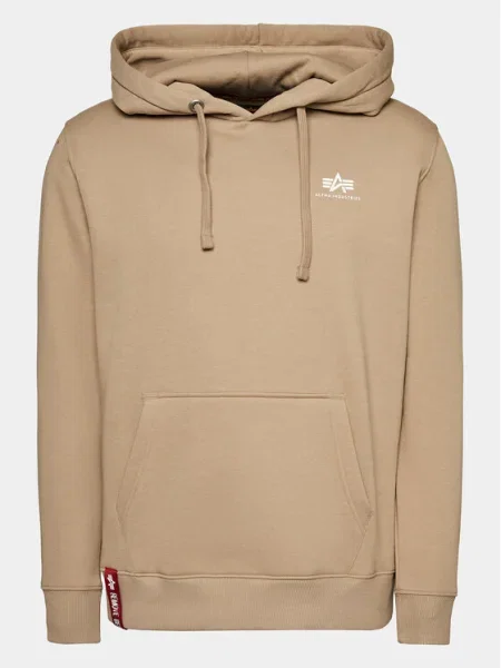 Alpha Industries Mikina Basic Small Logo Regular Fit béžová