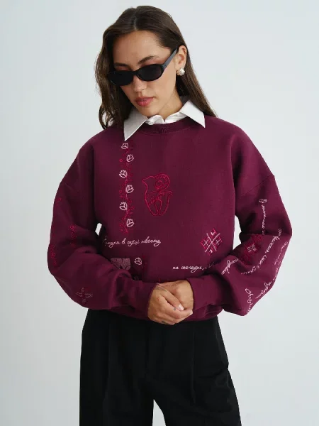 Світшот RicaMare фіолетовий