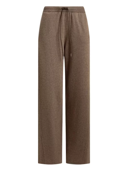Pantaloni 12 Storeez din cașmir cu cordon maro