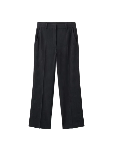 MANGO Pantaloni cu dungă BERGEN bleumarin / deschis gri