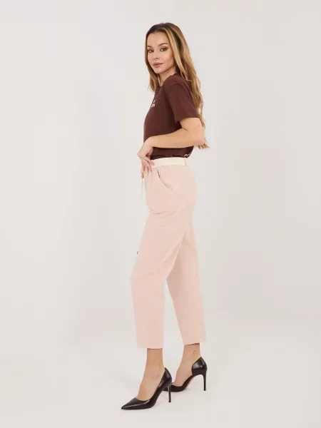 Pantaloni Italy Moda de catifea negru