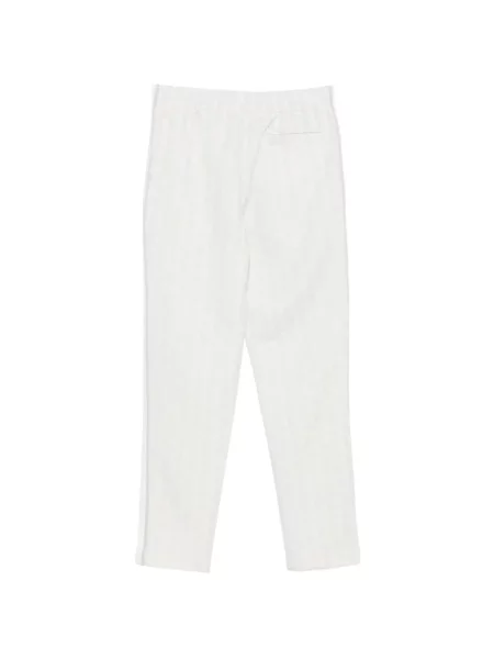 Pantaloni Lacoste cu imagine alergare alb