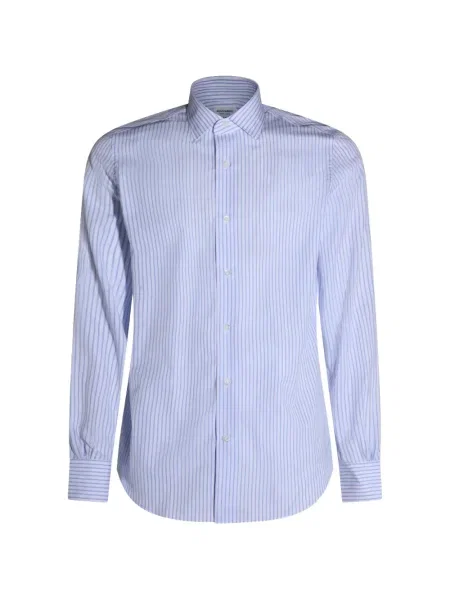 Koszula Mazzarelli w paski niebieska