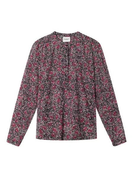 Bluză Marant Etoile cu model floral negru