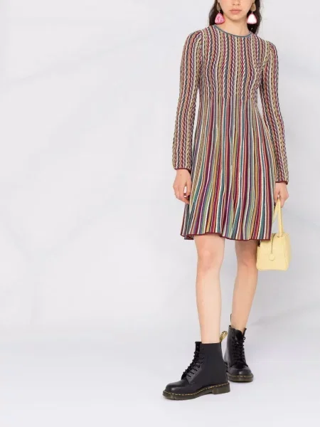 Lung rochie mini Missoni roz