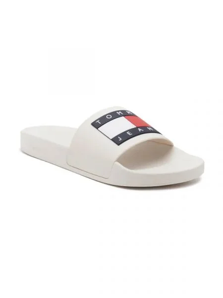 Șlapi Tommy Jeans alb