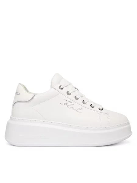 Sneakersy KARL LAGERFELD białe