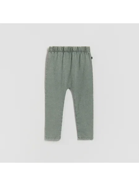 Reserved Pamutban gazdag leggings sötétzöld