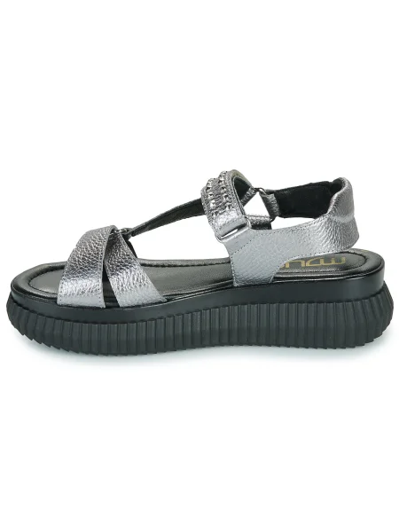 Pantofi Mjus argintiu