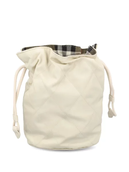 Mini geantă bucket Burberry mini cu autograf