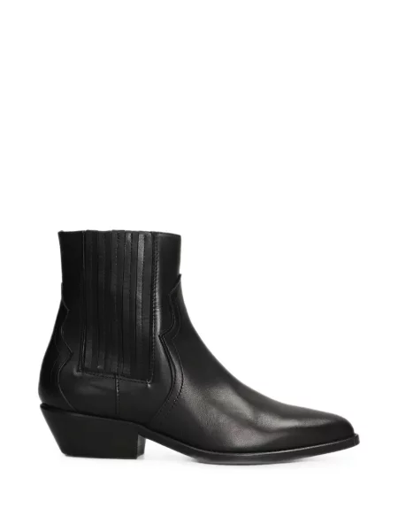 Botine Julie Dee din piele negru