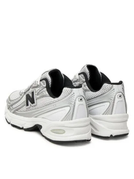 New balance Nízke tenisky čierna / strieborná biela