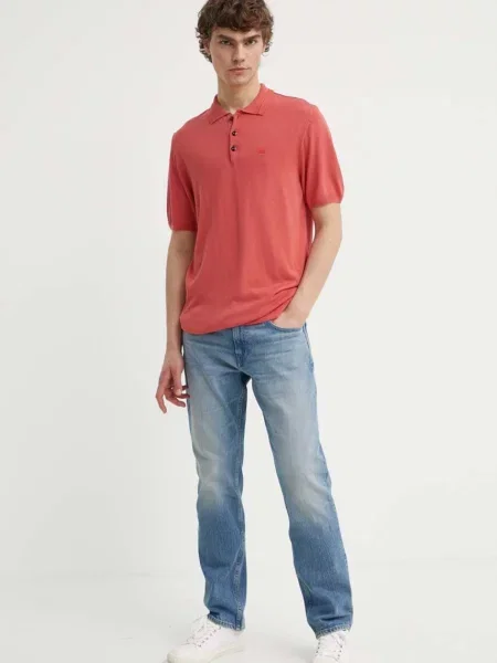 Polo majica G Star rdeča