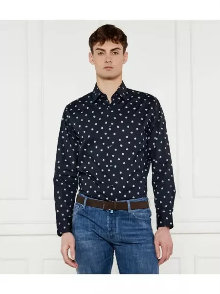 BOSS BLACK Cămașă | stretch negru