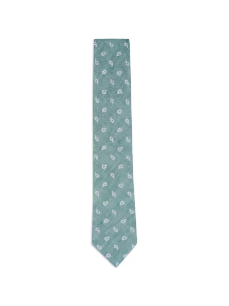 Paisley mintás nyakkendő Zegna zöld