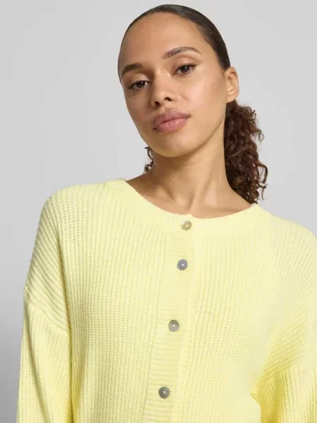 Kardigan rozpinany o kroju regular fit z mieszanki model LENI' Villa Sophie