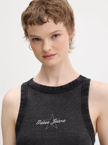 Топ Guess Jeans чорний
