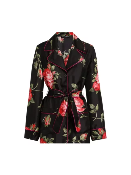 Koszula Dolce And Gabbana z nadrukiem czarna